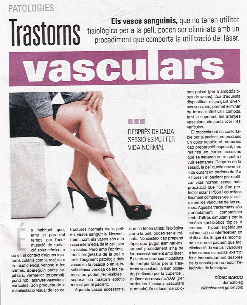 Trastorns vasculars- Abril 2014